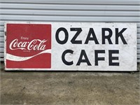 Ozark Cafe Double-Sided Coke AD Sign