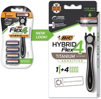 2 PACKS BIC Men's Hybrid Disposable Razor