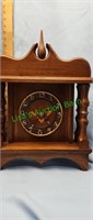 Masonic  mantle clock  solid wood