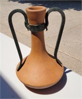 Mediterranean style vase. 11ins