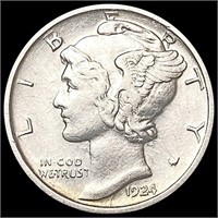 1924-D Mercury Dime CLOSELY UNCIRCULATED