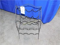 Wine Rack - Holds 9 Bottles of Wine - Metal - 22"