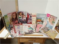 Stack Of Crochet Instructional Magazines &