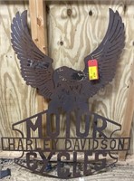 Harley Davidson Motorcycles Eagle Wings Metal