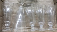 Group of glasses and Sunday dish