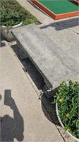 38"×15"×16" concrete bench