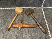 Old Mallet and Tool Bundle