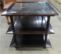 3 Tier Side Table  Glass Top Insert  - 26"x 26"x 2