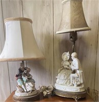 2 figural lamps