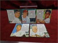 (5)1950's Red Man Chewing Tobacco cards,