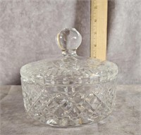 WATERFORD CRYSTAL CANDY DISH WITH LID