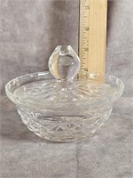 WATERFORD CRYSTAL JELLY JAR WITH LID
