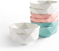 9 Oz Porcelain Dessert Bowls Set, 8 Pack