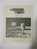 Original 1969 Apollo 11 moon landing Mission Repor