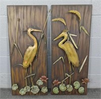 Two Piece Metal Wall Hanging Decor