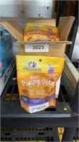 12 bags of soft puppy bites