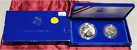 1986 COMM. LIBERTY 2-COIN SET W/BOX