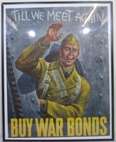 WWII War Bond Poster “Till We Meet Again”. (24” x