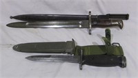(2) US Bayonets – US .30-40 Krag with a scabbard