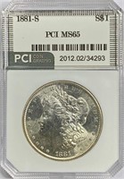 1881-S Morgan Silver Dollar MS-65