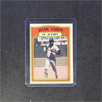 Hank Aaron In Action 1972 Topps #300 Baseball card