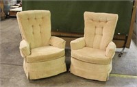 (2) Yellow Living Room Chairs