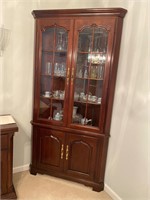 Lighted Corner hutch