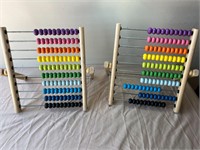 Set of 2 Kids Learning Bead Boards