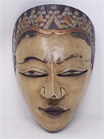 Indonesian carved wood wall mask