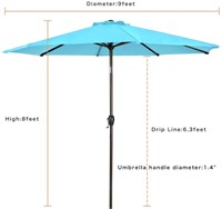 Ginelite 9Ft Patio Umbrella