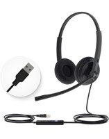 YEALINK UH34 USB WIRED HEADSET WITH MICROPHONE