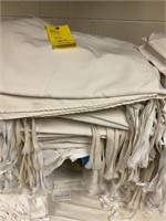 Stack of white drapes
