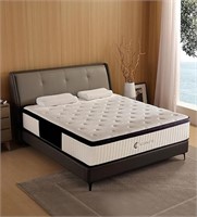 King Size Mattress,14 Inch Memory Foam Hybrid Whit