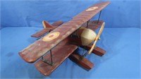 Wooden Bi-wing Float Plane Model