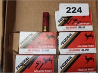 5 BOXES 12 GA. SHOTGUN SHELLS- 25 SHELLS