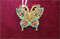 Carved Butterfly Pendant