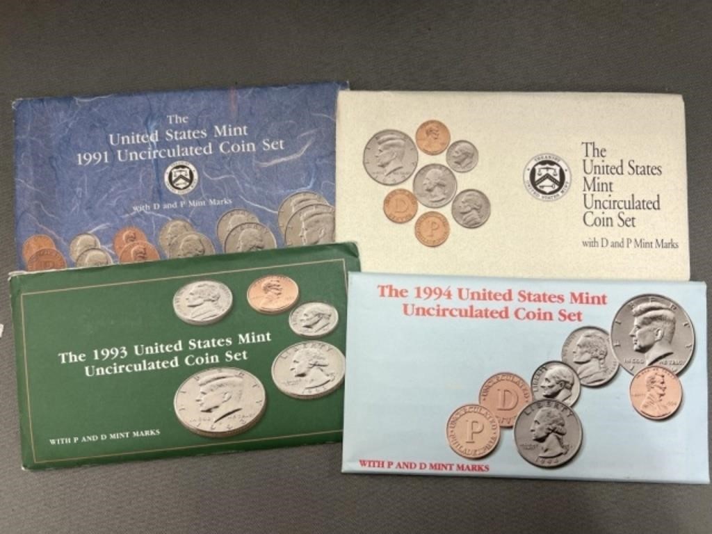 (4) U.S. Uncirculated Coin Set