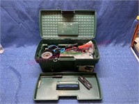 Cable crimping tools & supplies (green toolbox)