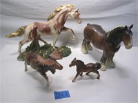 Porcelain Horses & Elk
