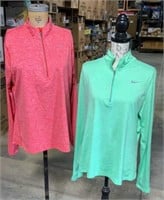 Two Ladies Nike XL Dri-Fit Long Sleeved Shirts