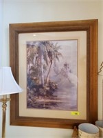 SIGNED PALM PRINT- 31X37