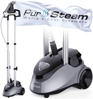 PurSteam Garment Steamer  Continuous Steam  Grey