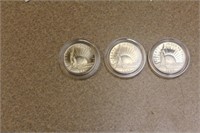 Lot of 3 1986 Liberty Half Dollar