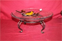 Art Glass Bowl on stand