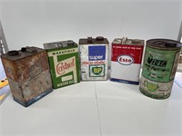 Selection Tins / Cans inc Castrol BP Esso