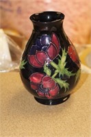Signed Moorcroft Enamel Vase