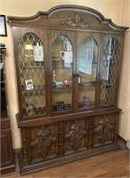 China cabinet approx 16 x 63 x 83 inches
