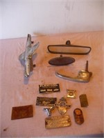 57 Chevy hood ornament, assorted car parts