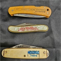 3 advertising knives