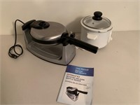 Lot of 2 Belgian Waffle Maker / Crock Pot